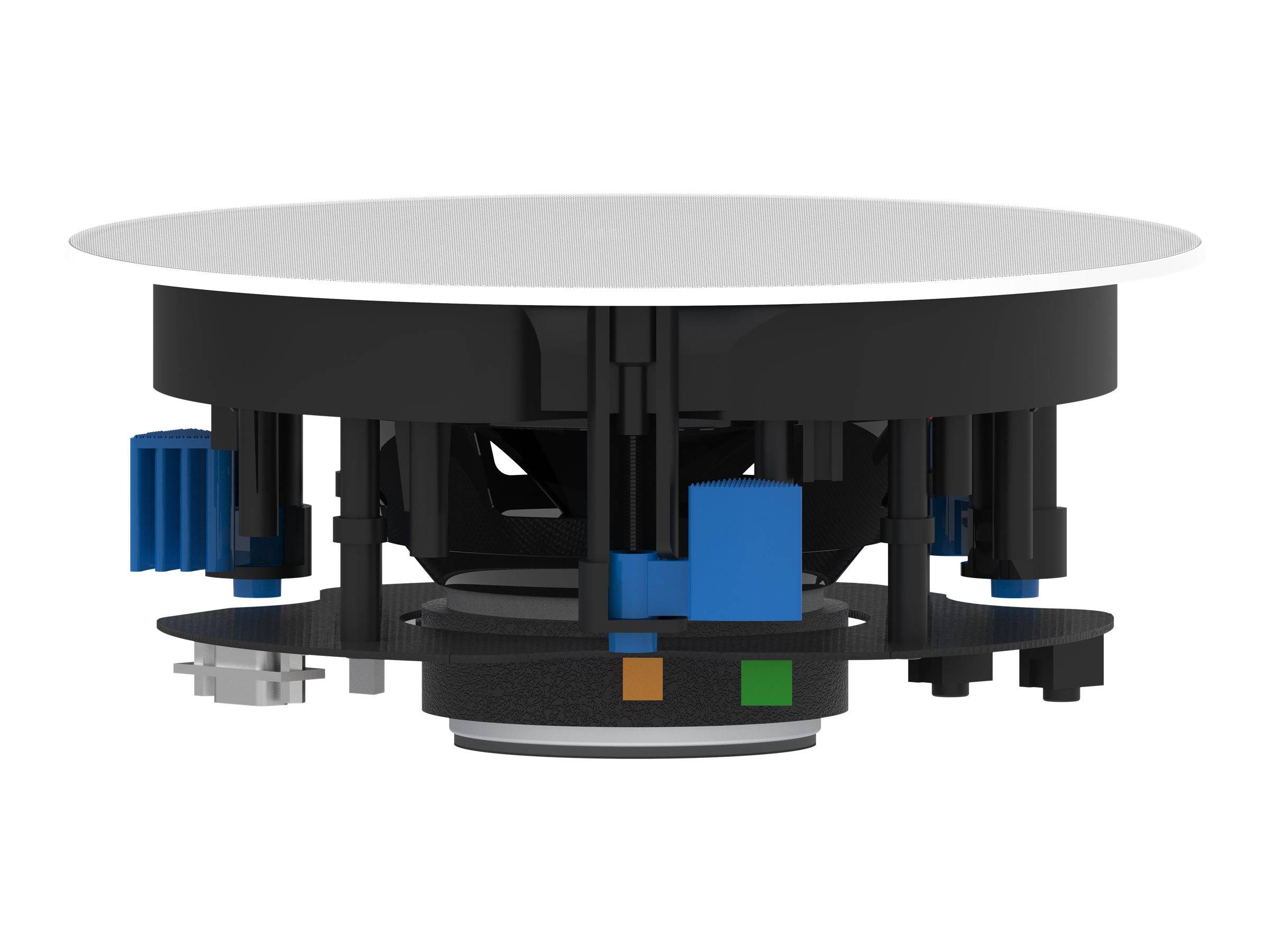 Vision CS-1900P - Lautsprecher - kabellos - Bluetooth - 35 Watt - zweiweg - koaxial - weiß (Grill Farbe - weiß)