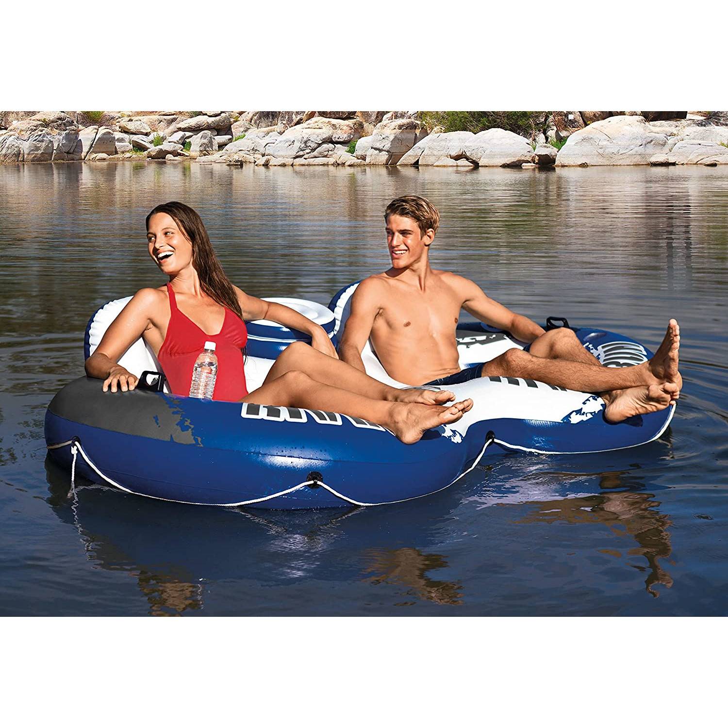 INTEX 58837EU - Schwimmring - River Run 2 (243x157cm) für 2 Personen