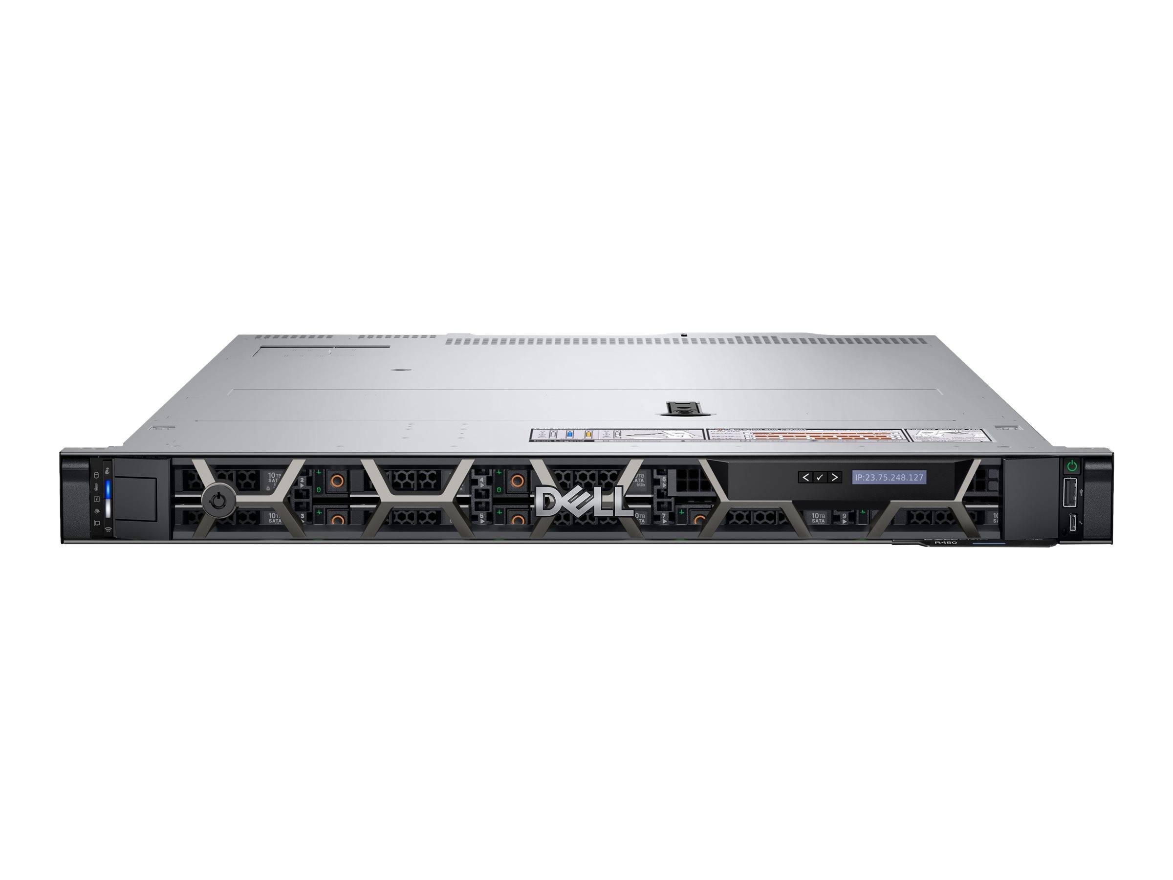 Dell PowerEdge R450 - Server - Rack-Montage - 1U - zweiweg - 1 x Xeon Silver 430