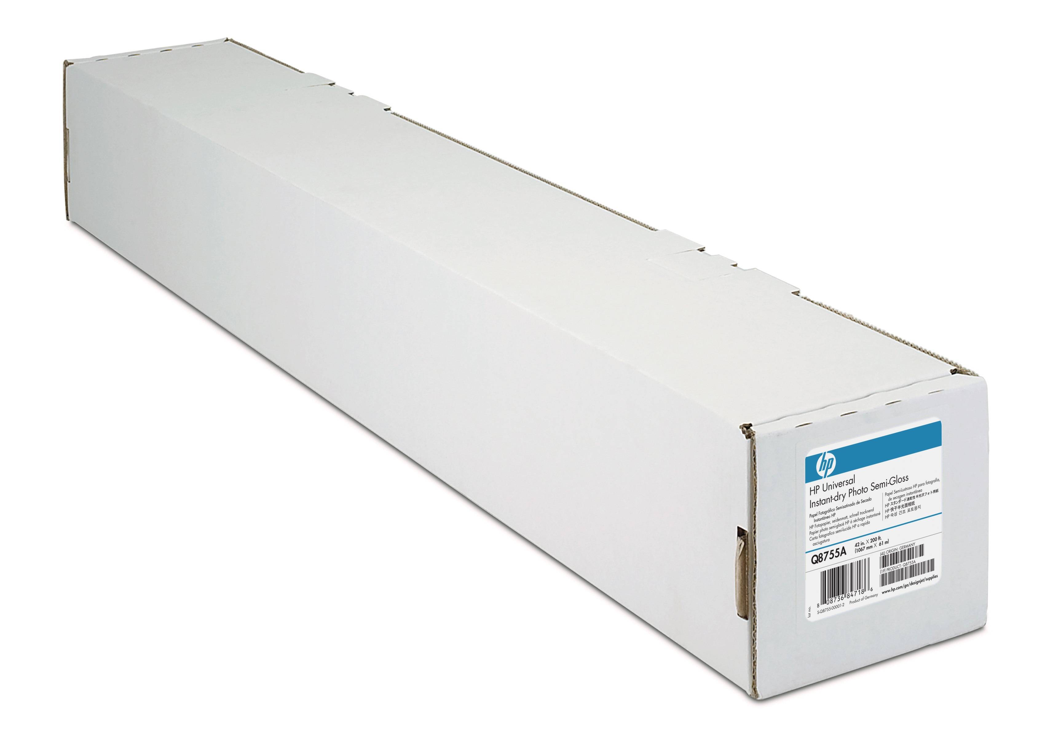 HP Universal Instant-Dry Photo Semi-Gloss - Halbglänzend - 7,4 mil - Rolle (91,4 cm x 30,5 m)