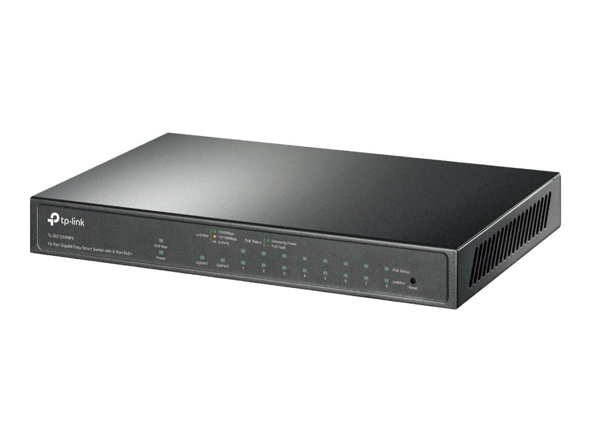 TP-Link TL-SG1210MPE V2 - Switch - Smart - 8 x 10/100/1000 (PoE+)