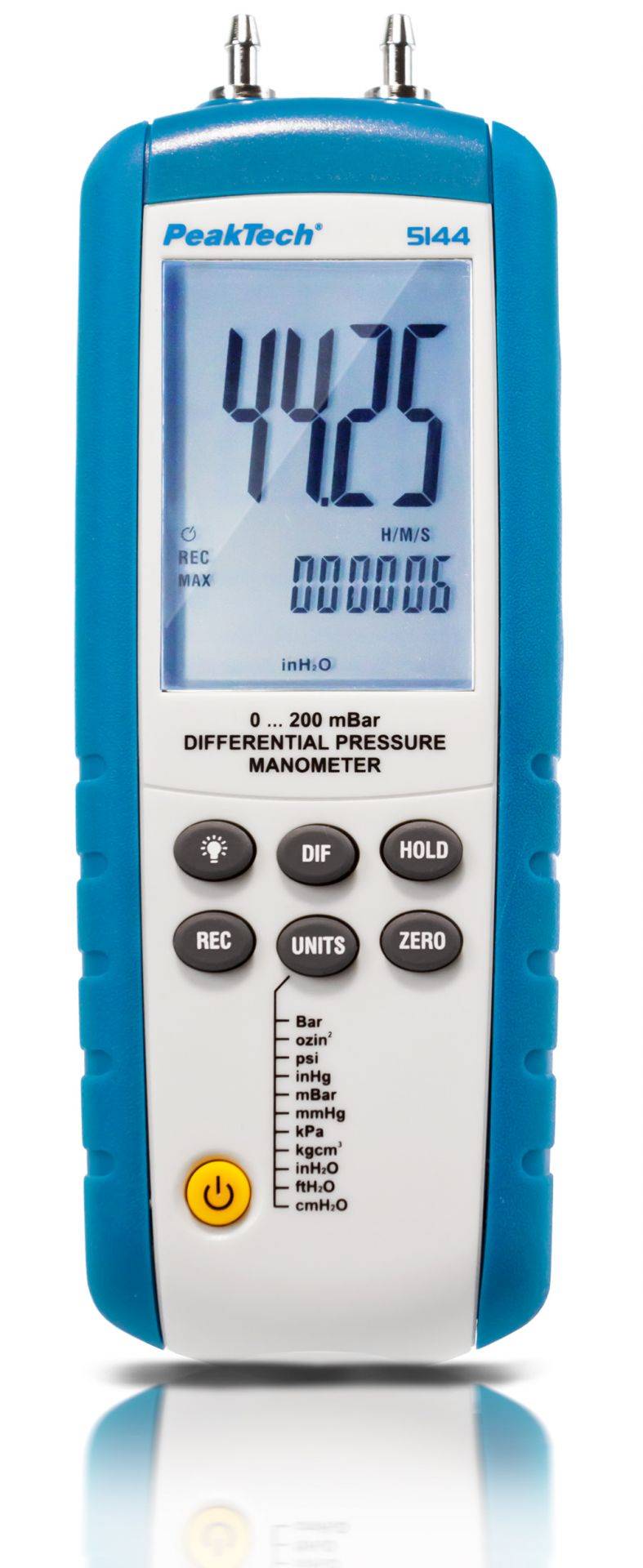 Differenzdruck-Manometer ~ 0 ... 200 mBar ~ mit USB