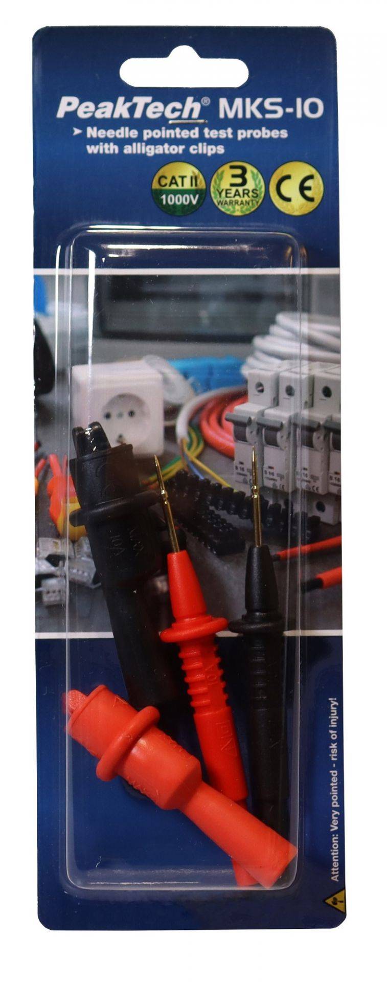 Messspitzen mit Krokodilklemmen