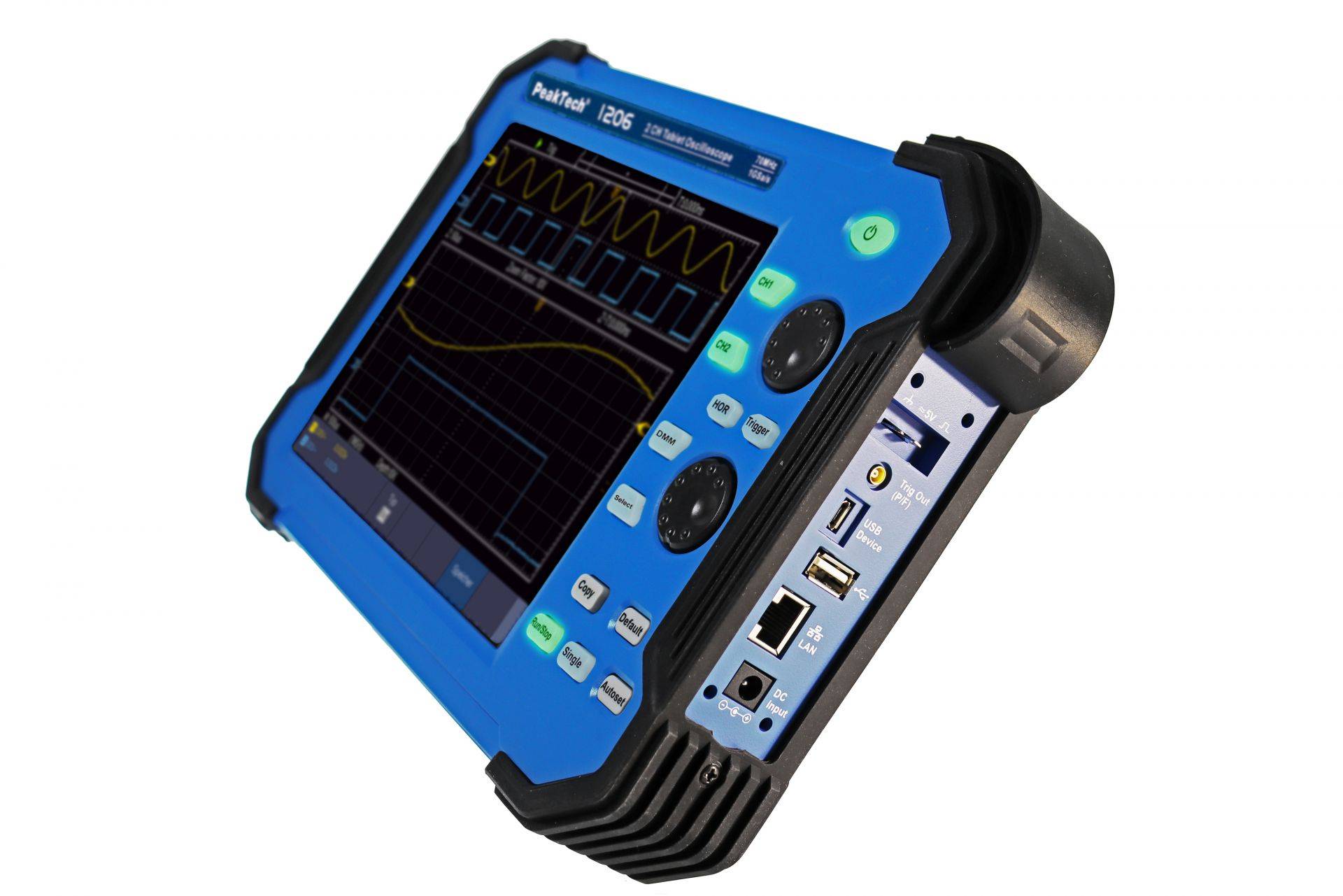 70 MHz / 2 CH, 1 GS/s Tablet Oszilloskop