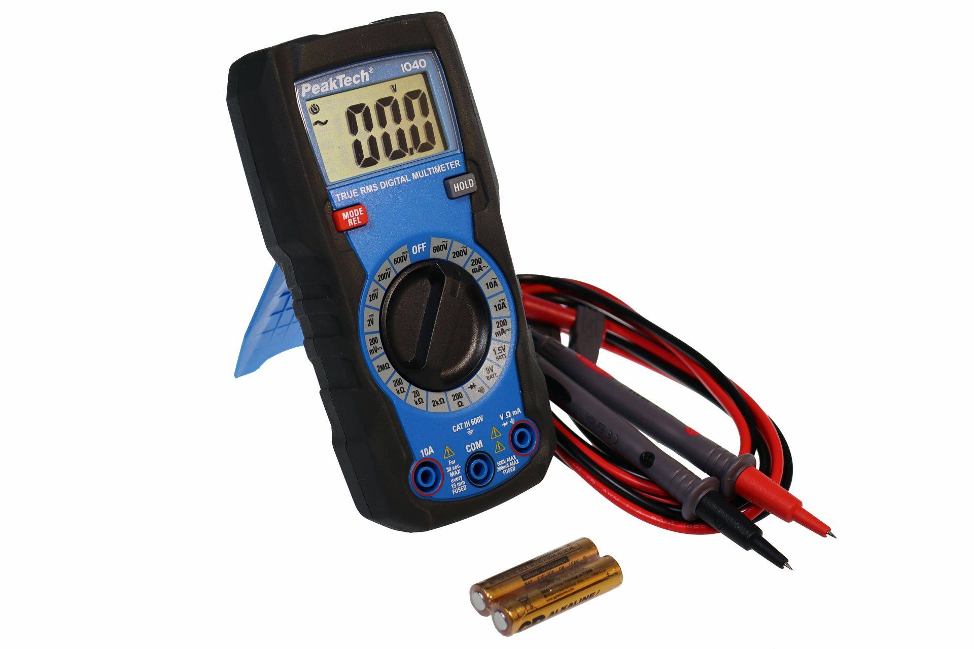 TrueRMS Digital Multimeter 2000 Counts, Man. Range