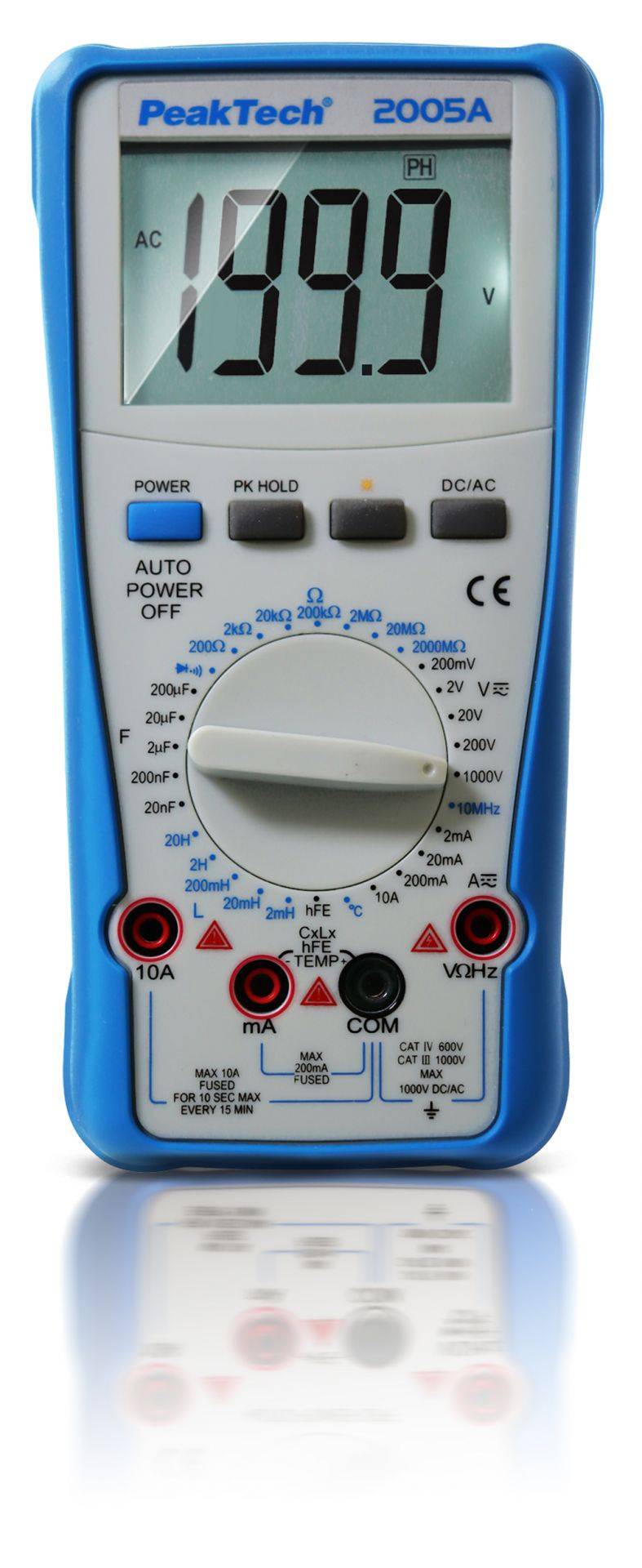 Digital Multimeter ~ 2.000 Counts ~ 1000V, 10A AC/DC