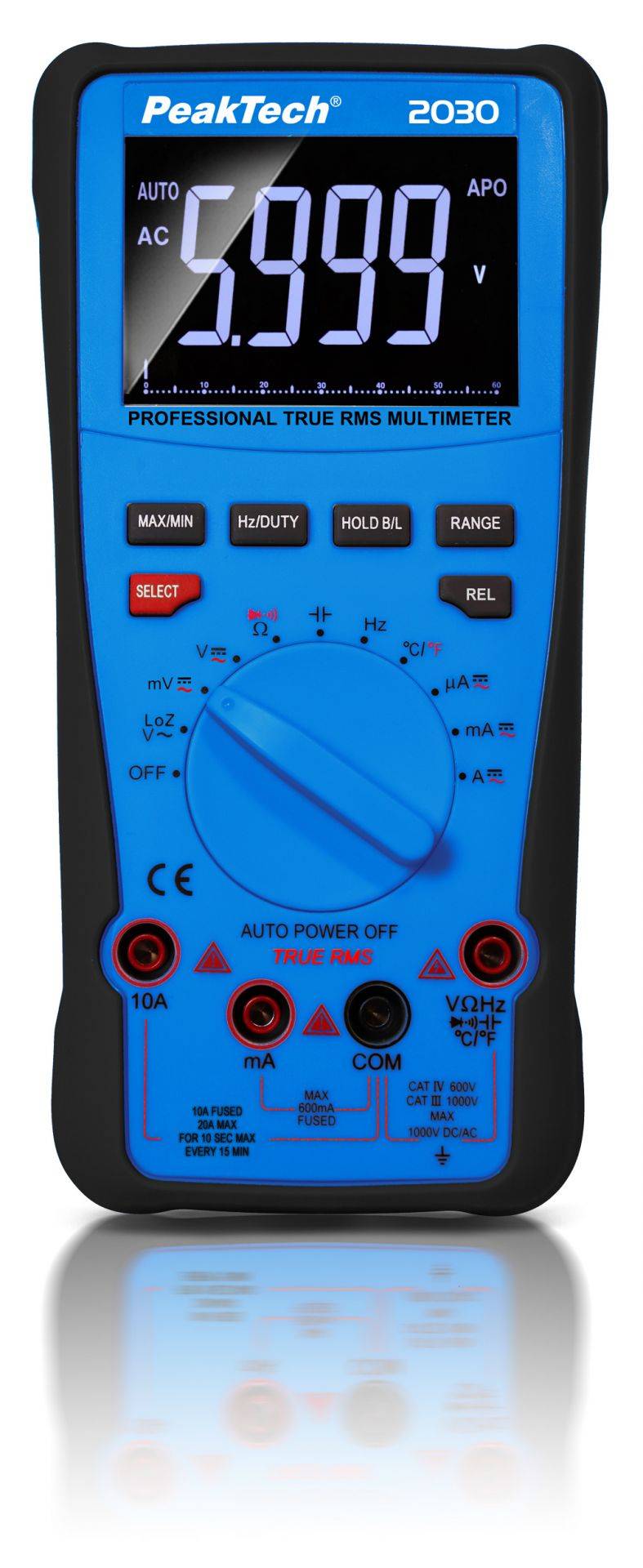True RMS 1000 V Digitalmultimeter 6.000 Counts