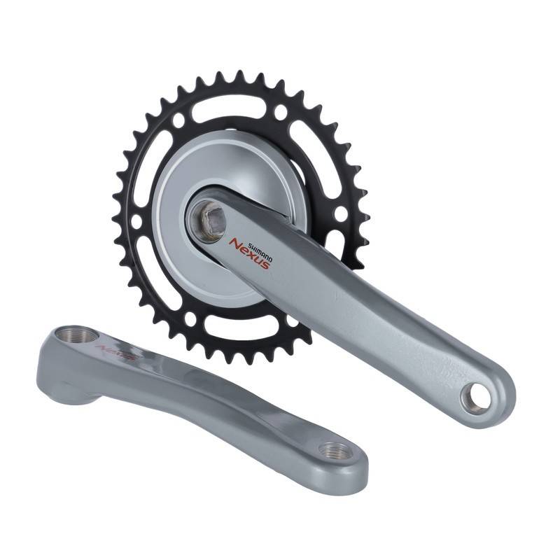 SHIMANO Kurbelgarnitur Nexus 38 Z. 170mm FCC6000 ohne KSS, silber (1 Set)