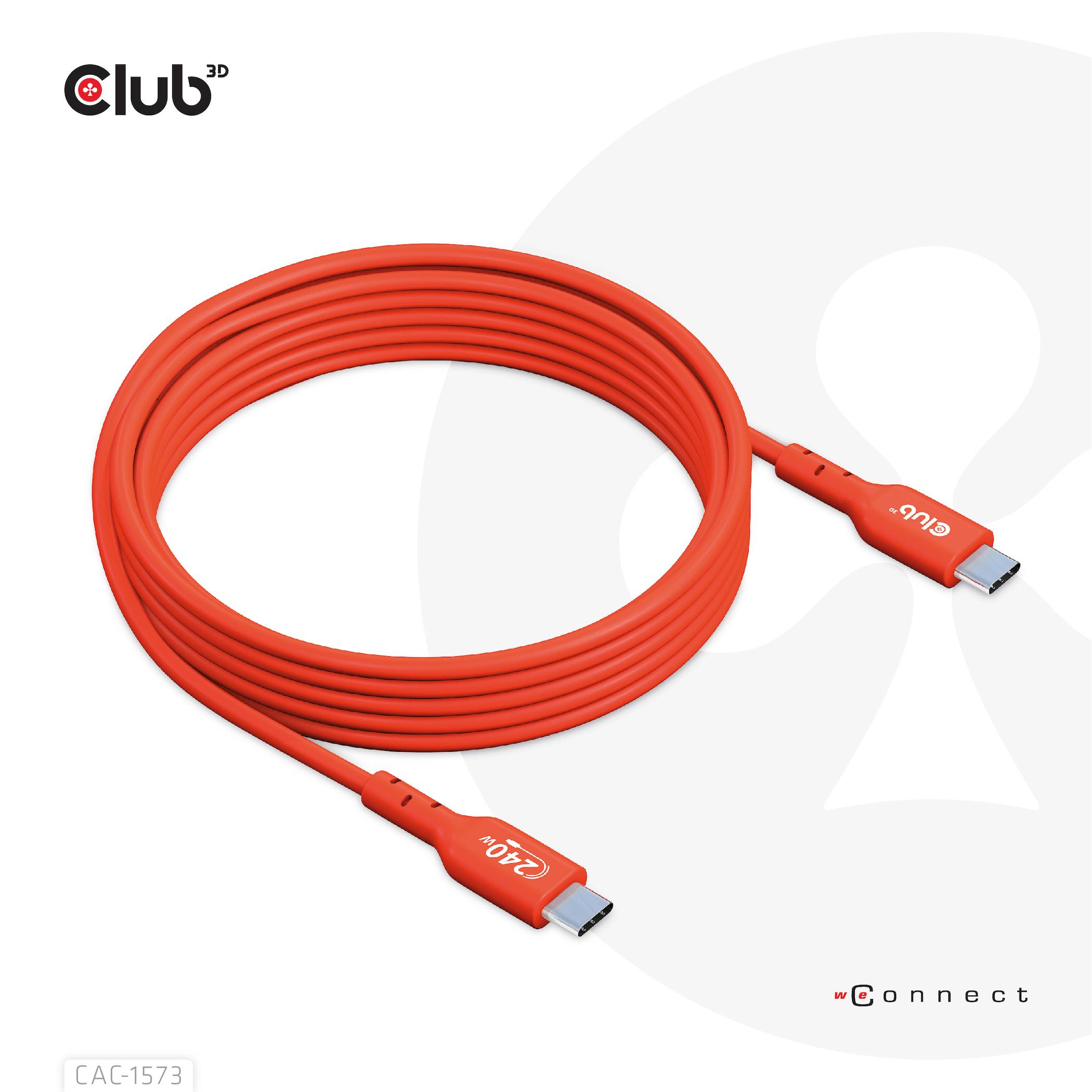 Club 3D USB-Kabel - 24 pin USB-C (M) zu 24 pin USB-C (M)