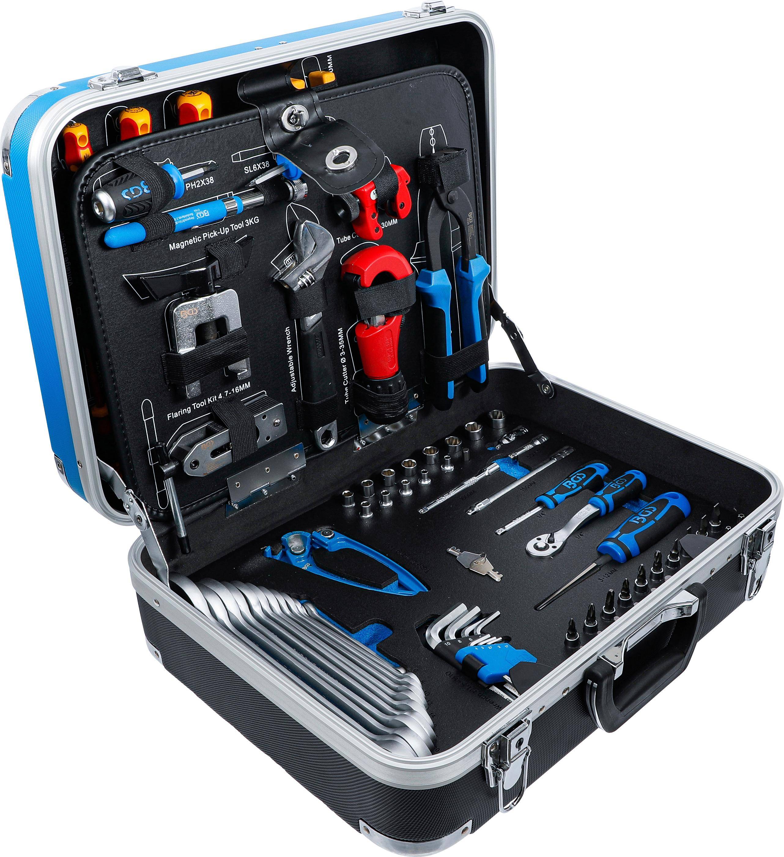 BGS Klte-/Klima-Werkzeugkoffer | 86-tlg.