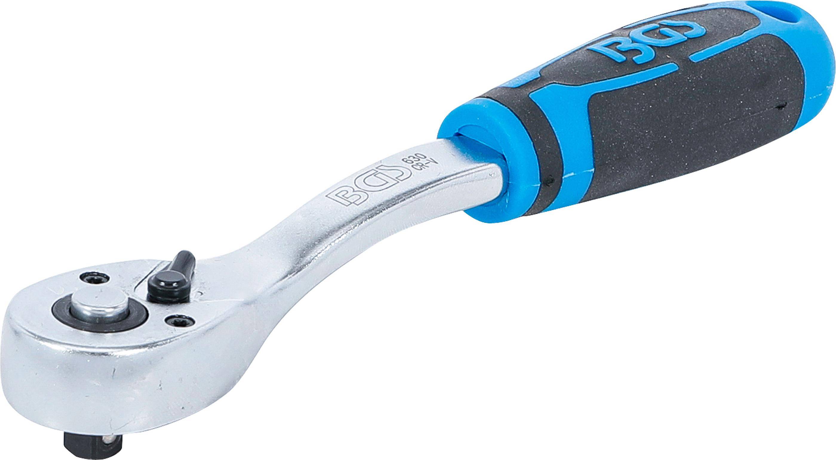 BGS technic Umschaltknarre | feinverzahnt | Abtrieb Auenvierkant 6,3