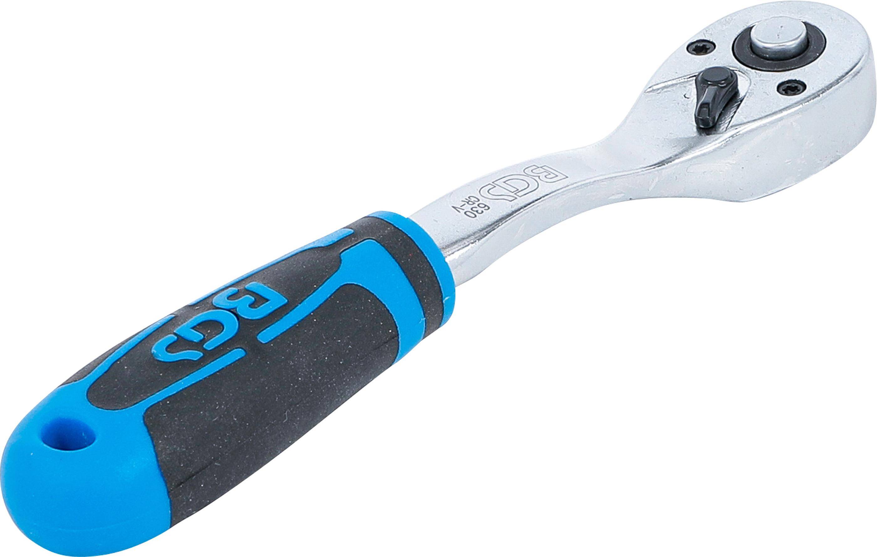 BGS Umschaltknarre | feinverzahnt | Abtrieb Außenvierkant 6,3 mm