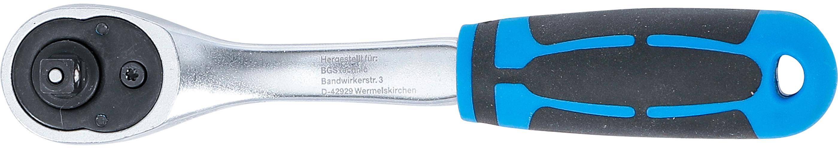 BGS technic Umschaltknarre | feinverzahnt | Abtrieb Auenvierkant 6,3