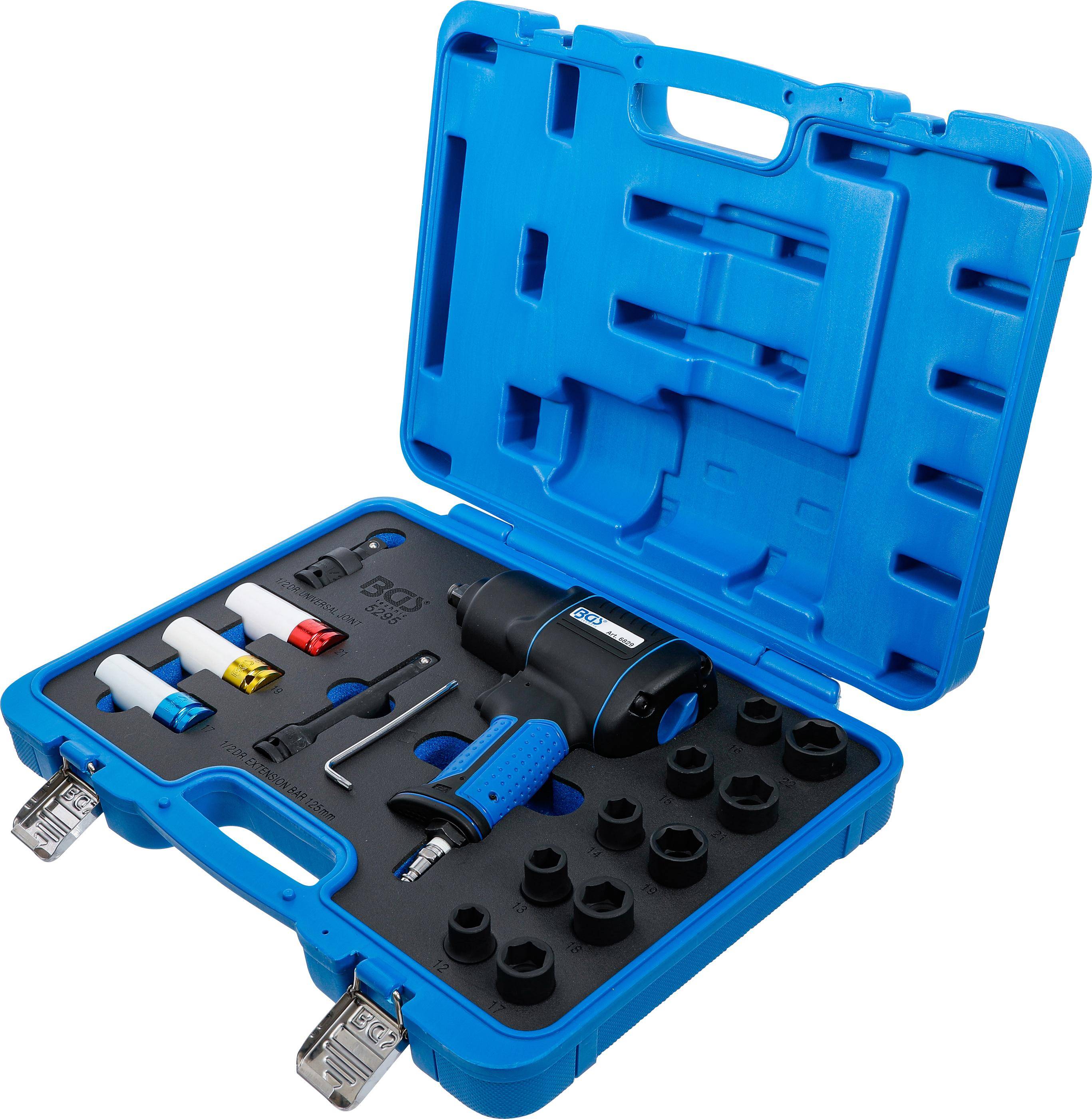BGS Druckluft-Schlagschrauber- & Kraft-Steckschlssel-Satz | 12,5 mm