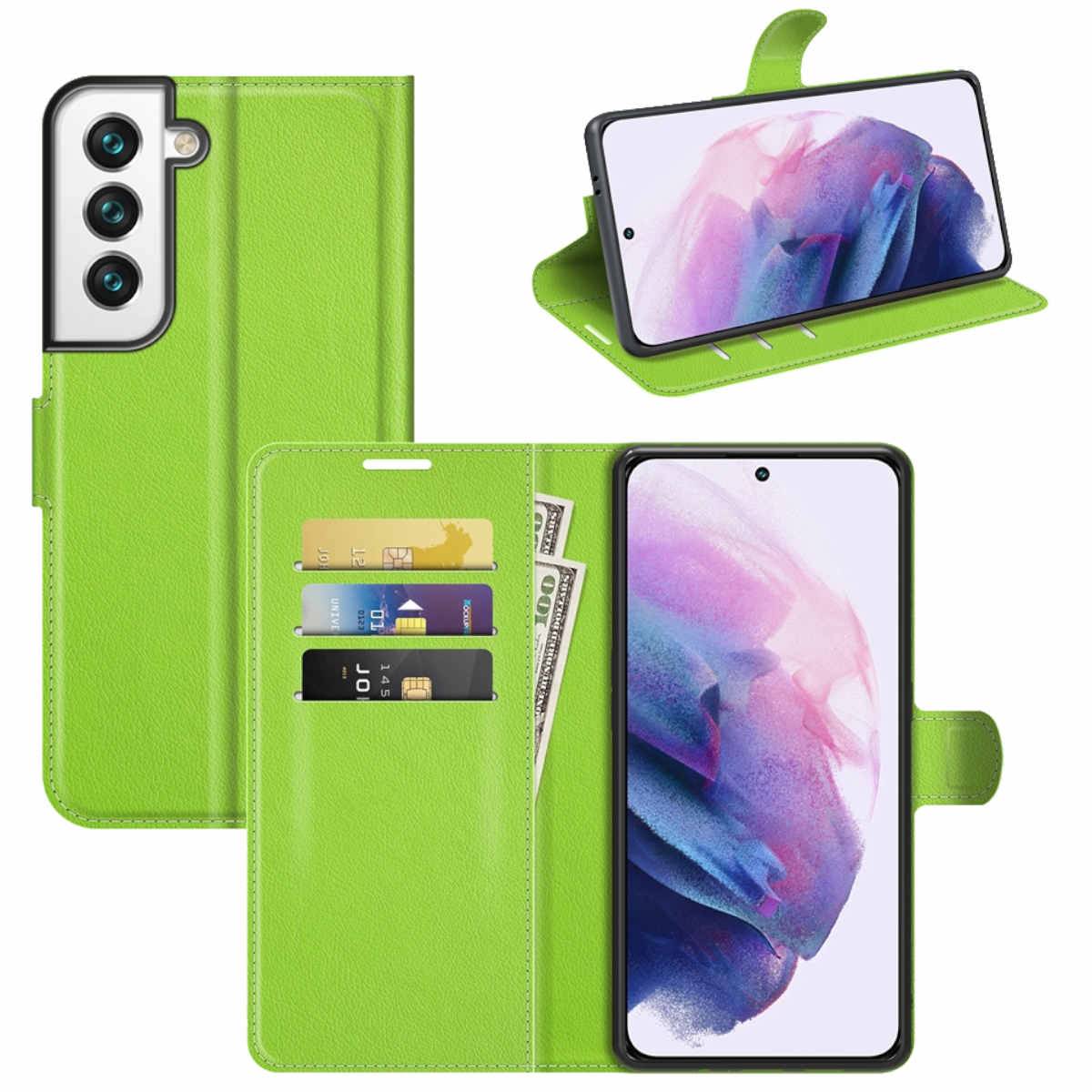 Für Samsung Galaxy S22 Plus Handy Tasche Wallet Premium Schutz Hülle Case Cover Etuis Neu Zubehör Grün