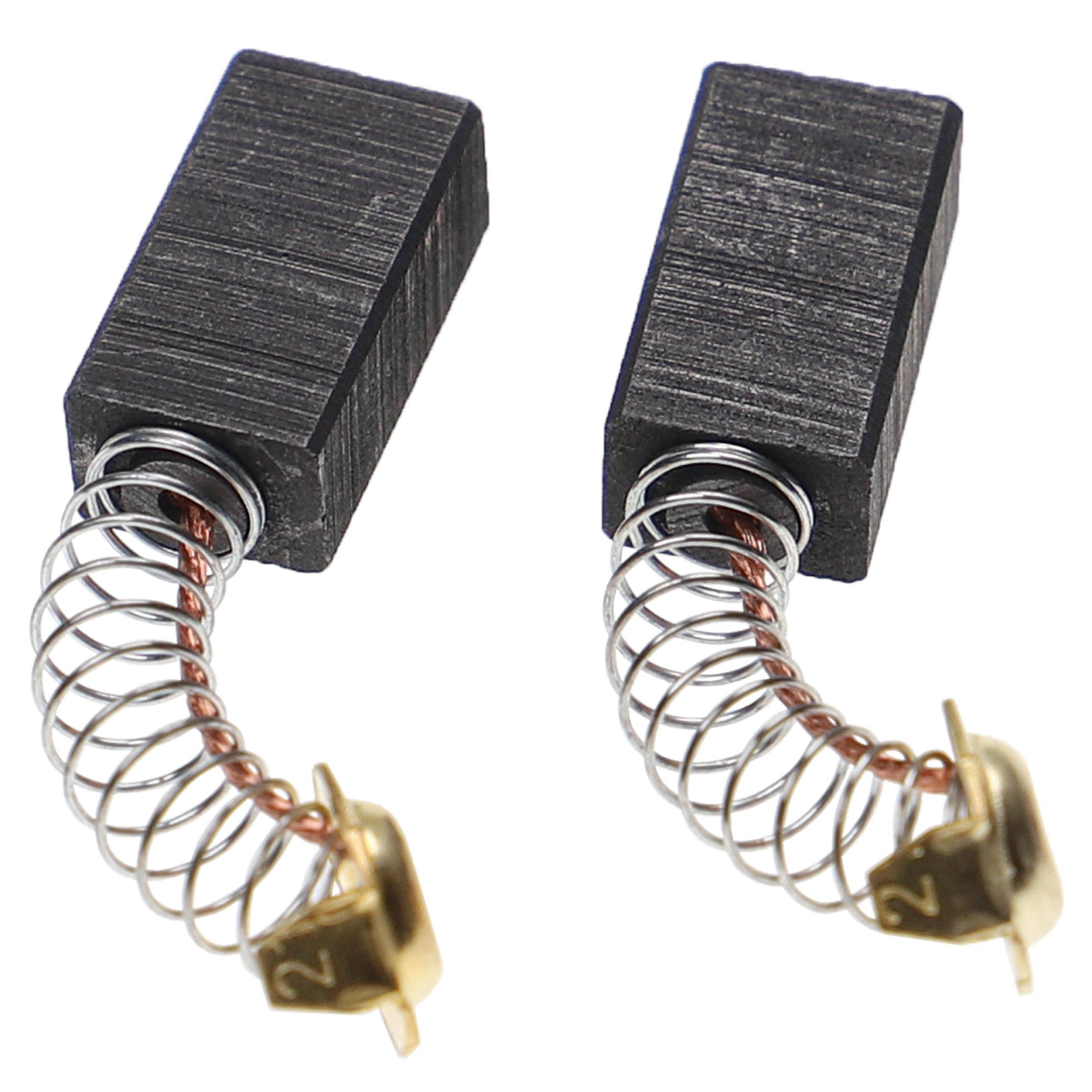 vhbw 2x Kohlebürste 6,55 x 9 x 17 mm Ersatz für Hitachi 999-088 für Elektrowerkzeug + Feder