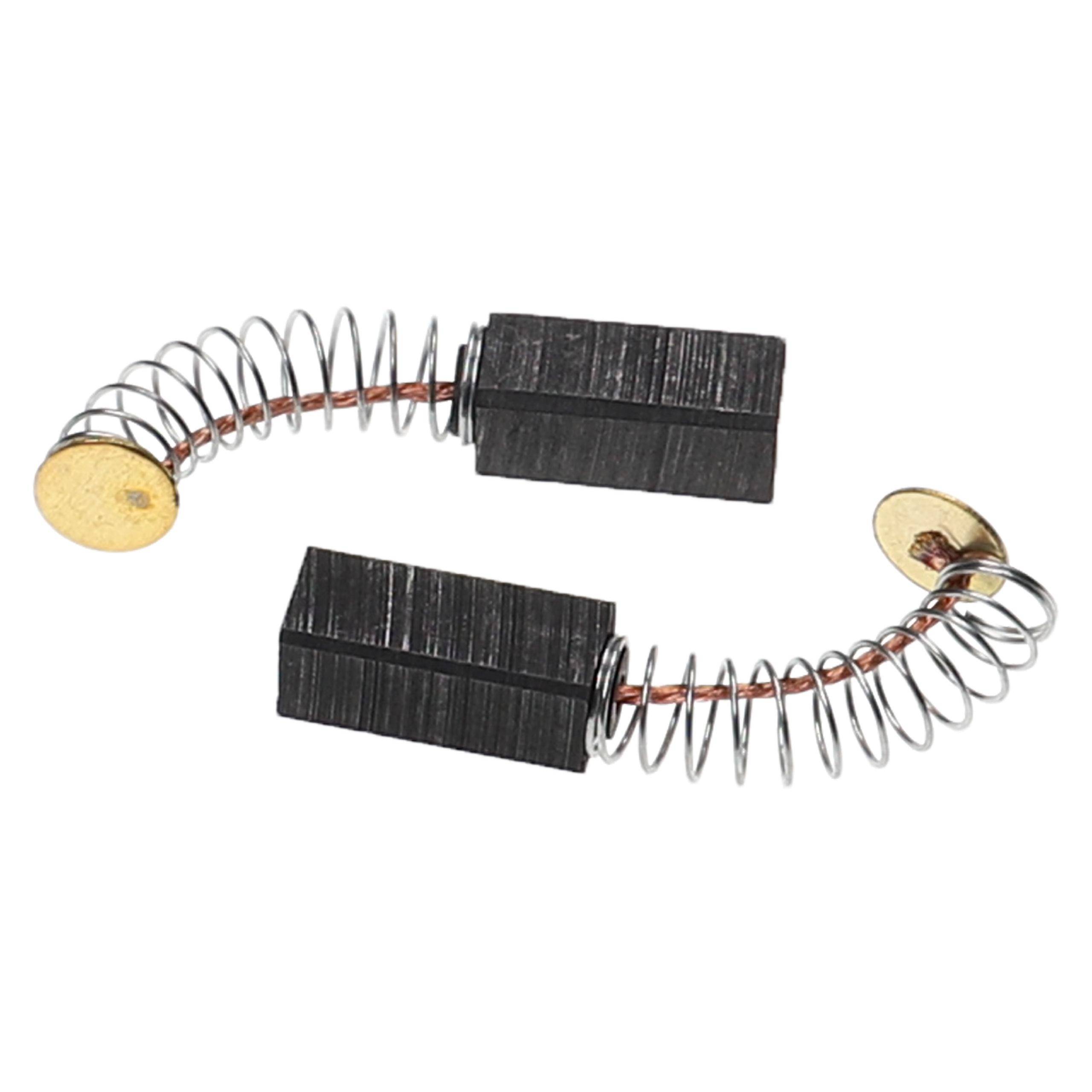 vhbw 2x Kohlebürste 6,3 x 6,3 x 15,5 mm kompatibel mit Bosch SB 400 RLE, SB 400, ST 350, SB 400-E, ST 350-E Elektrowerkzeug + Feder