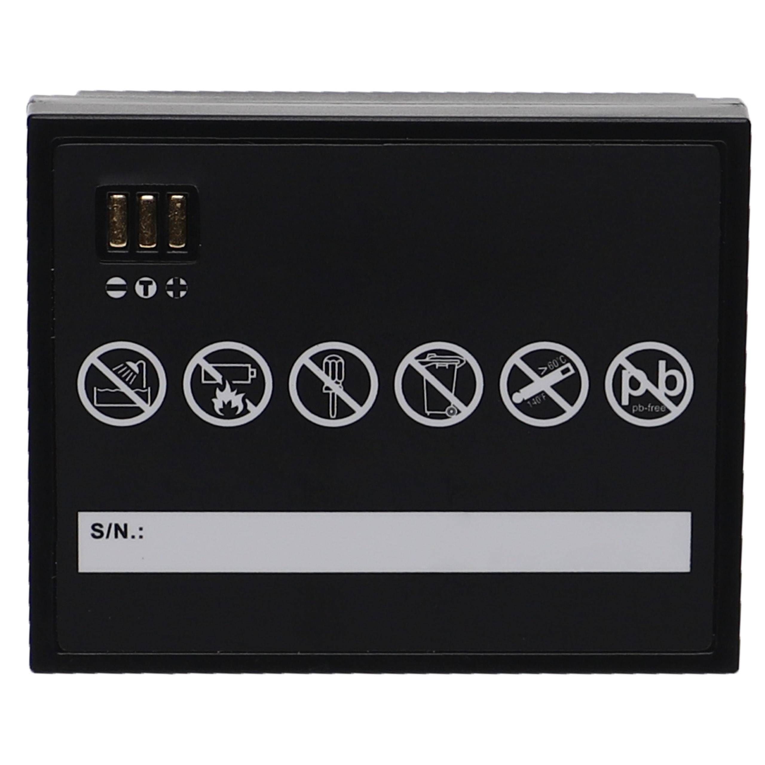 vhbw Akku kompatibel mit Zjiang ZJ-8001, ZJ-5802 Drucker Kopierer Scanner Etiketten-Drucker (1100 mAh, 7,4 V, Li-Ion)