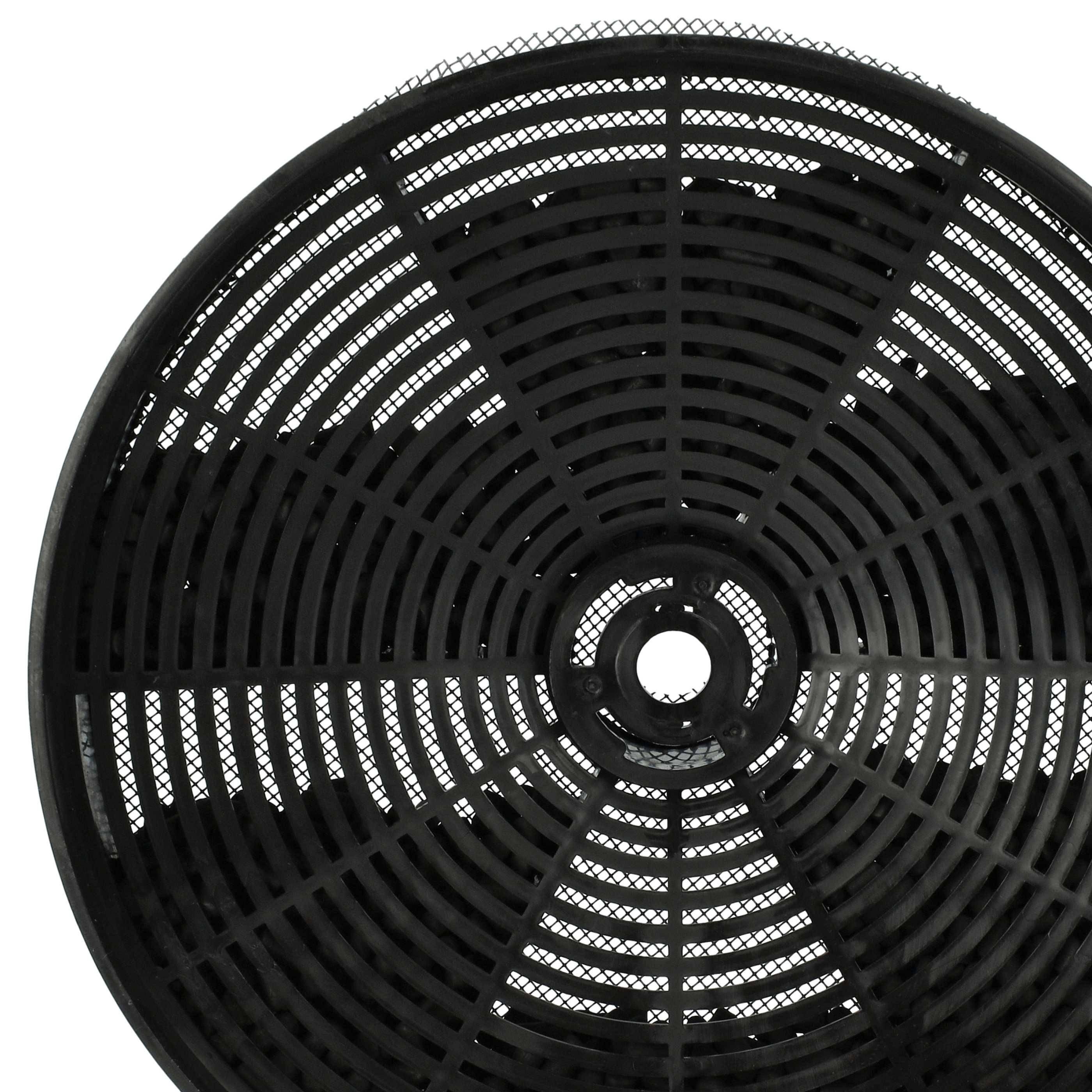 vhbw 2x Aktivkohlefilter kompatibel mit Alno AEF3260N 94242035500, ADI2530W 94264001600 Dunstabzugshaube - 17,3 cm, Mit Netzbespannung