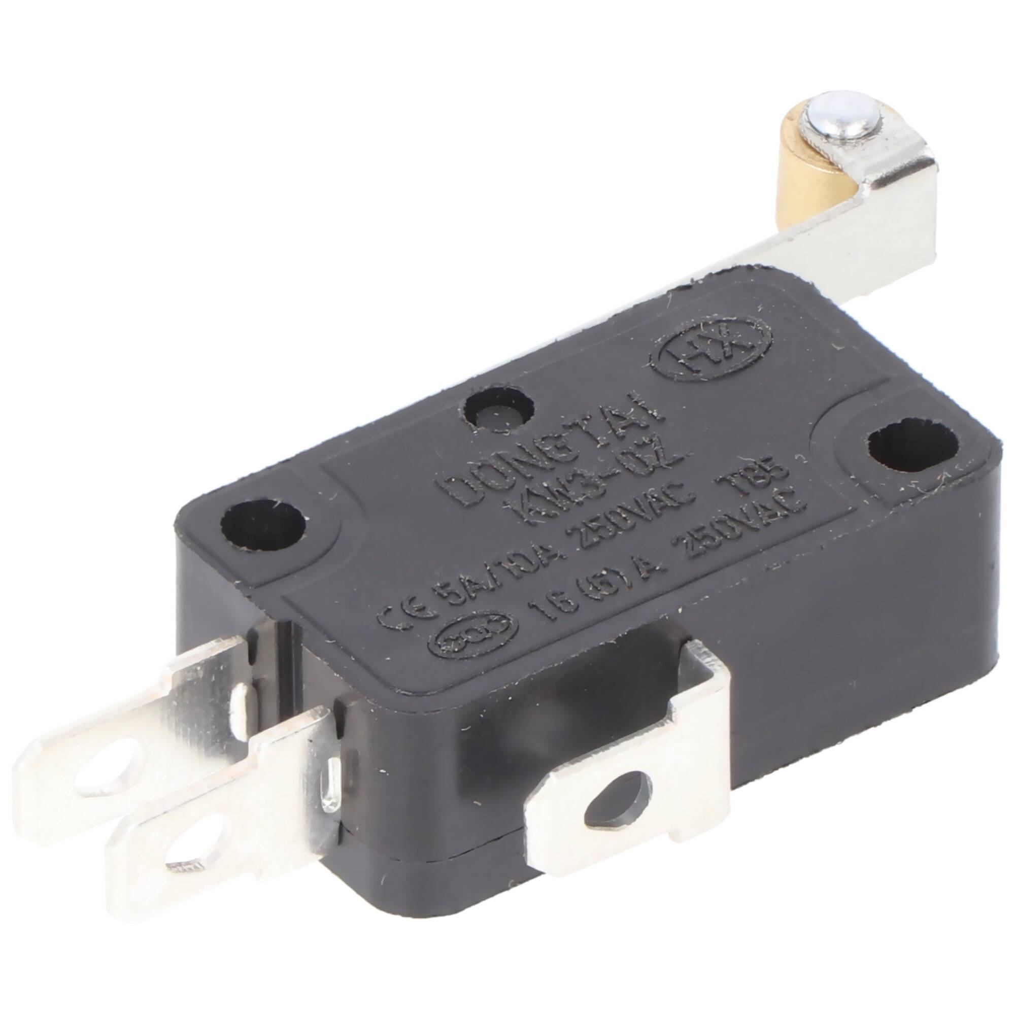 Mikroschalter - Wechselschalter, 1-polig - mit langem Rollenhebel