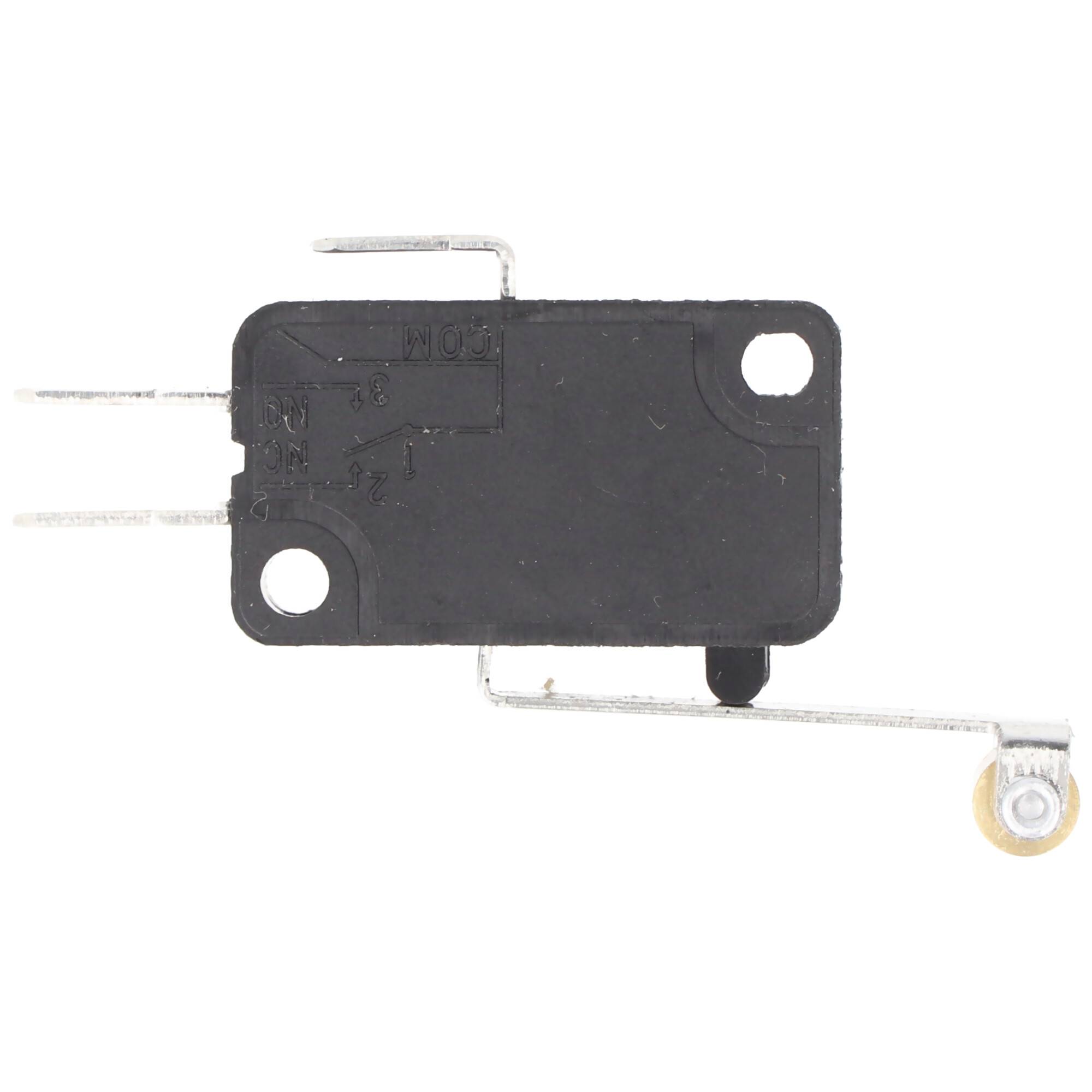 Mikroschalter - Wechselschalter, 1-polig - mit langem Rollenhebel