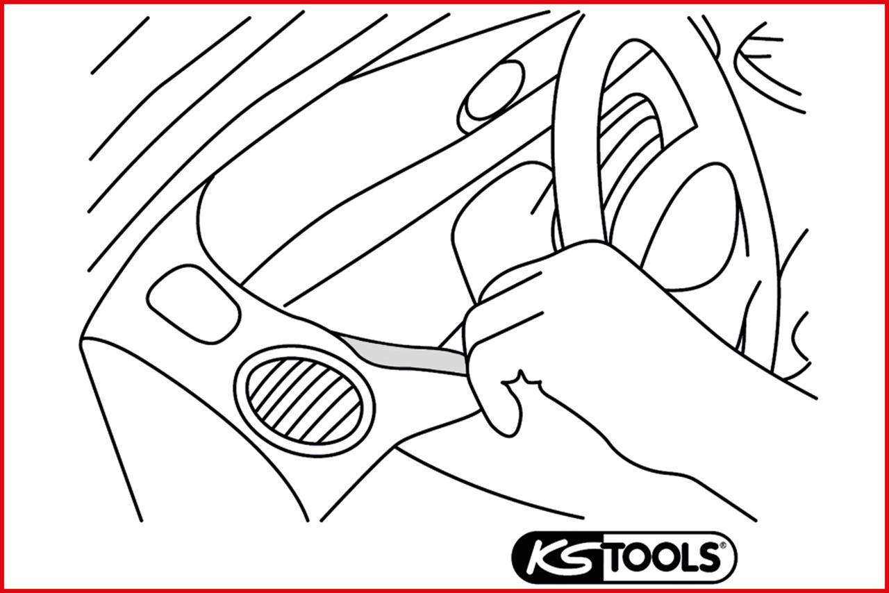 KS TOOLS Kunststoffkeil-Satz, 5-tlg