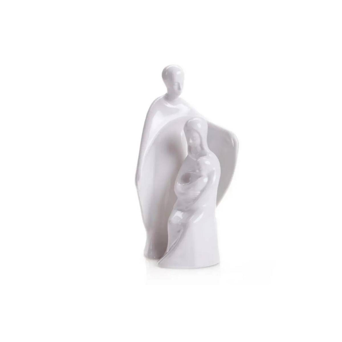 2640-41 BW S - Porzellanfigur moderne Familie Serie. 19/13 cm, bisquit weiß