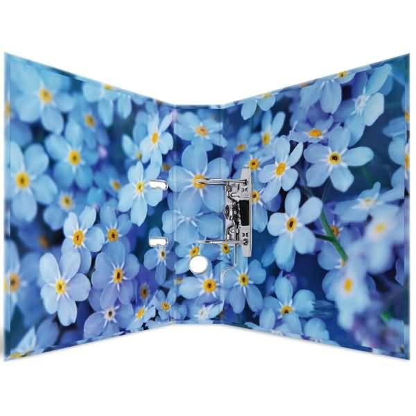 Motiv-Ordner A4 7cm Blue Flowers
