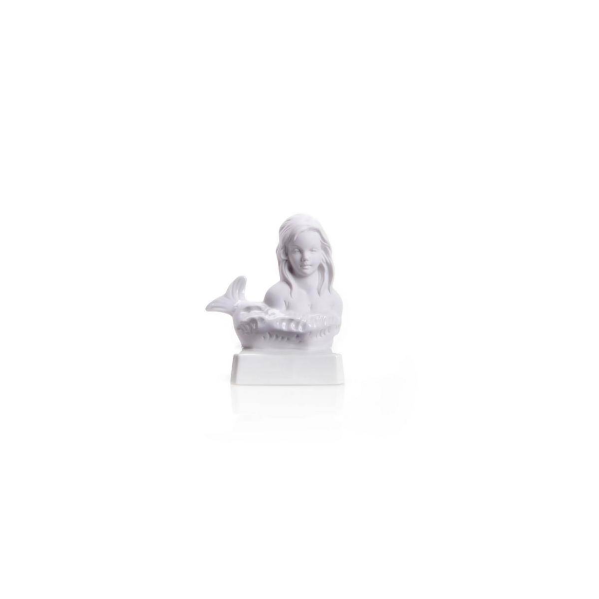 2715 BW - Porzellanfigur Tierkreiszeichen Junfrau 10 cm, bisquit weiß