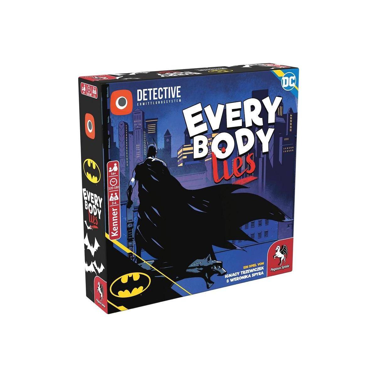 57518G - Batman - Everybody Lies, Brettspiel, für 2-4 Spieler, ab 14 Jahren (DE-Ausgabe)
