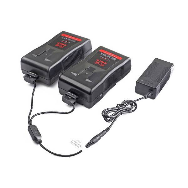 SWIT ELECTRONICS PC-U130B2 - Tragbares Schnellladegerät mit doppeltem D-Tap Output (Ladestrom 3A | Ladestandanzeige |