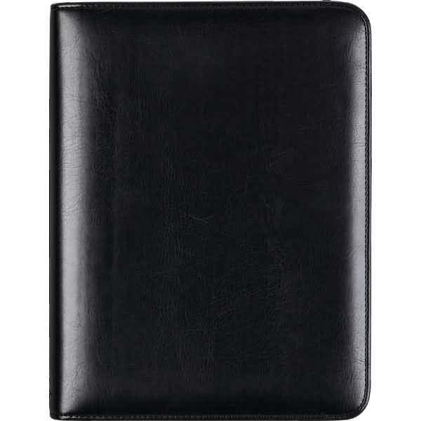 Terminplaner-Ringbuch A5 Leder schwarz