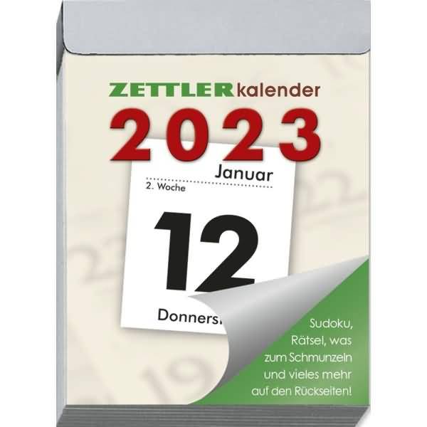 Tagesabreißkalender 302 M 5,5x7,1cm 2023