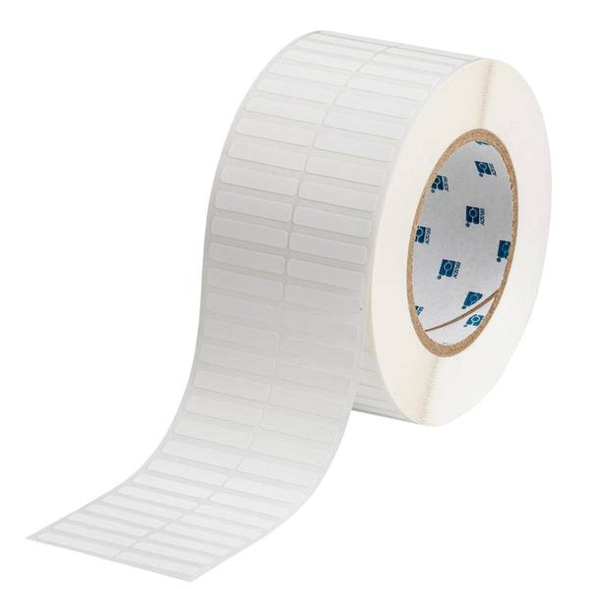 Brady, THT-13-533-10, wiederablösbarer Polyester, Weiß, glänzend, 31.75 x 6.35 mm, 2-bahnig (10000 E.)