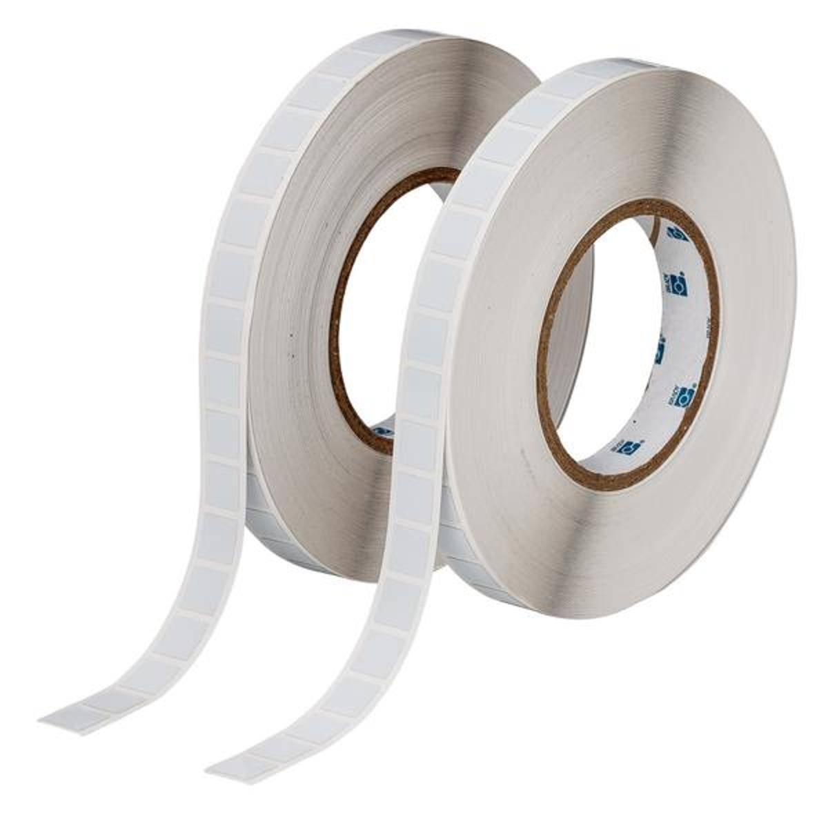 Brady, THT-99-473-10, Spannungsableitender Polyester, Weiß, 12.70 x 12.70 mm, permanent (1 VE = 10000 E.)