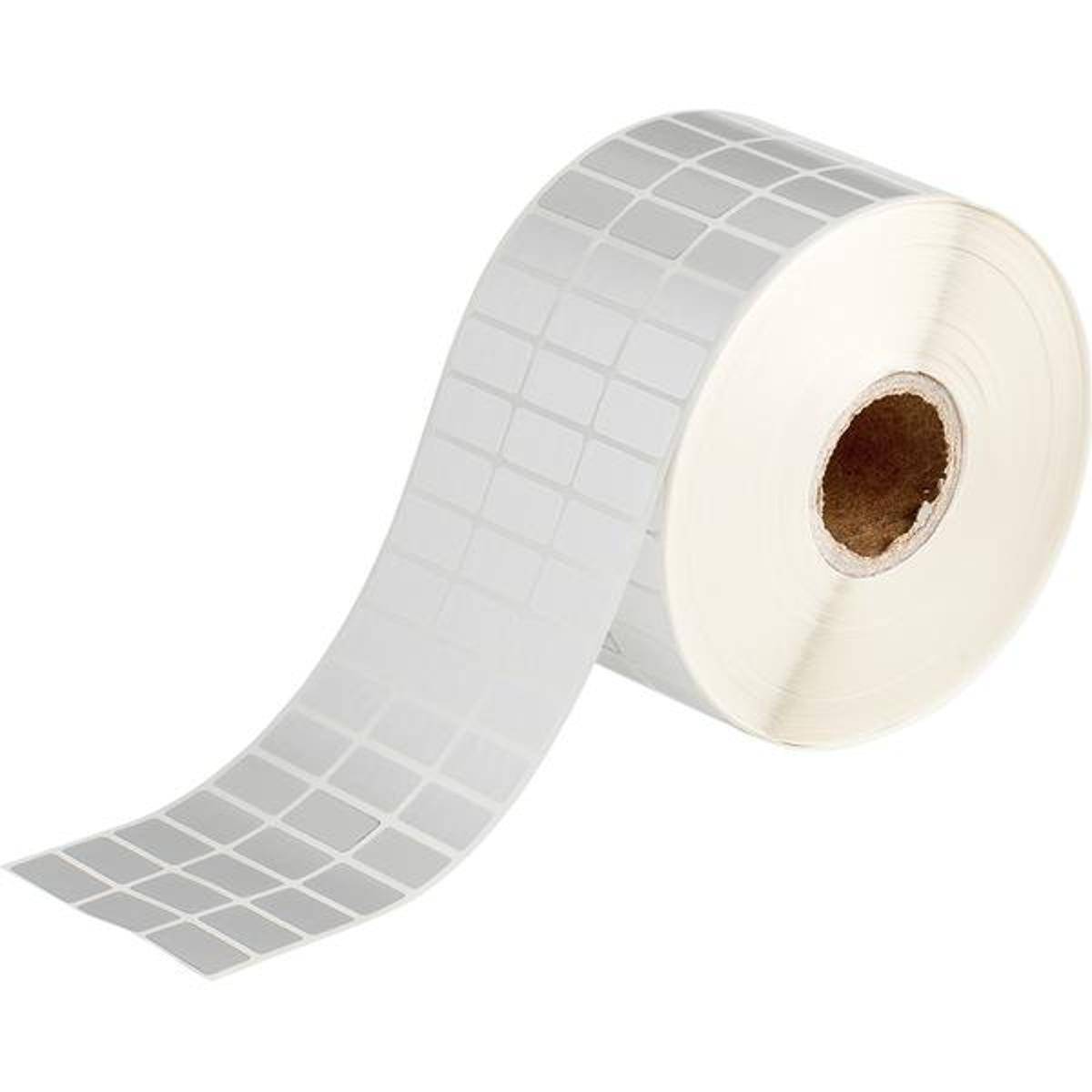Brady, BPT-616-428, metallisierter Polyester, Silber, 22.86 x 19.05 mm, permanent, 3-bahnig (3000 E.)