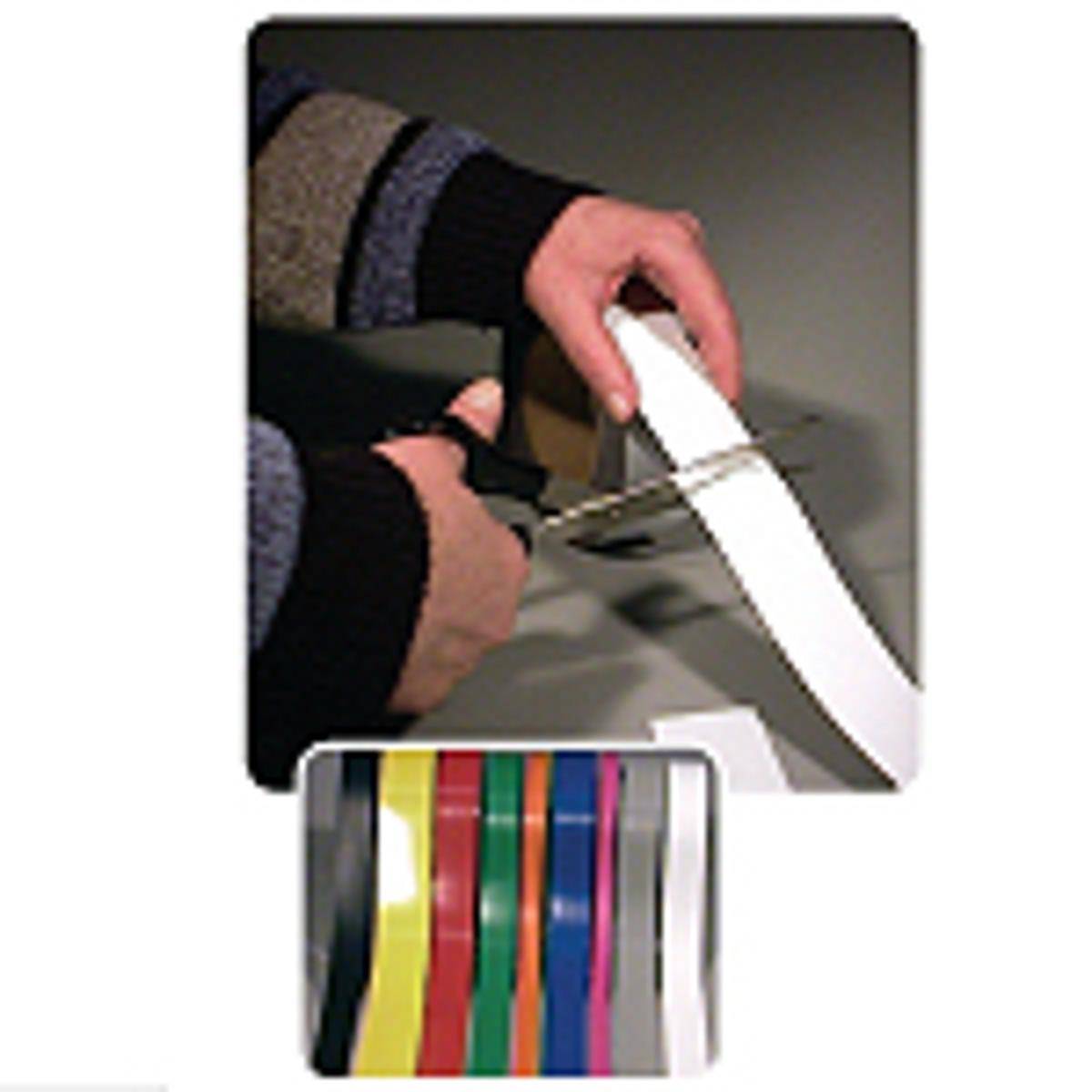 Brady, B-859, unbeschriftete magnetische Streifen, Gelb, 50mm x 10m (1 Rolle)