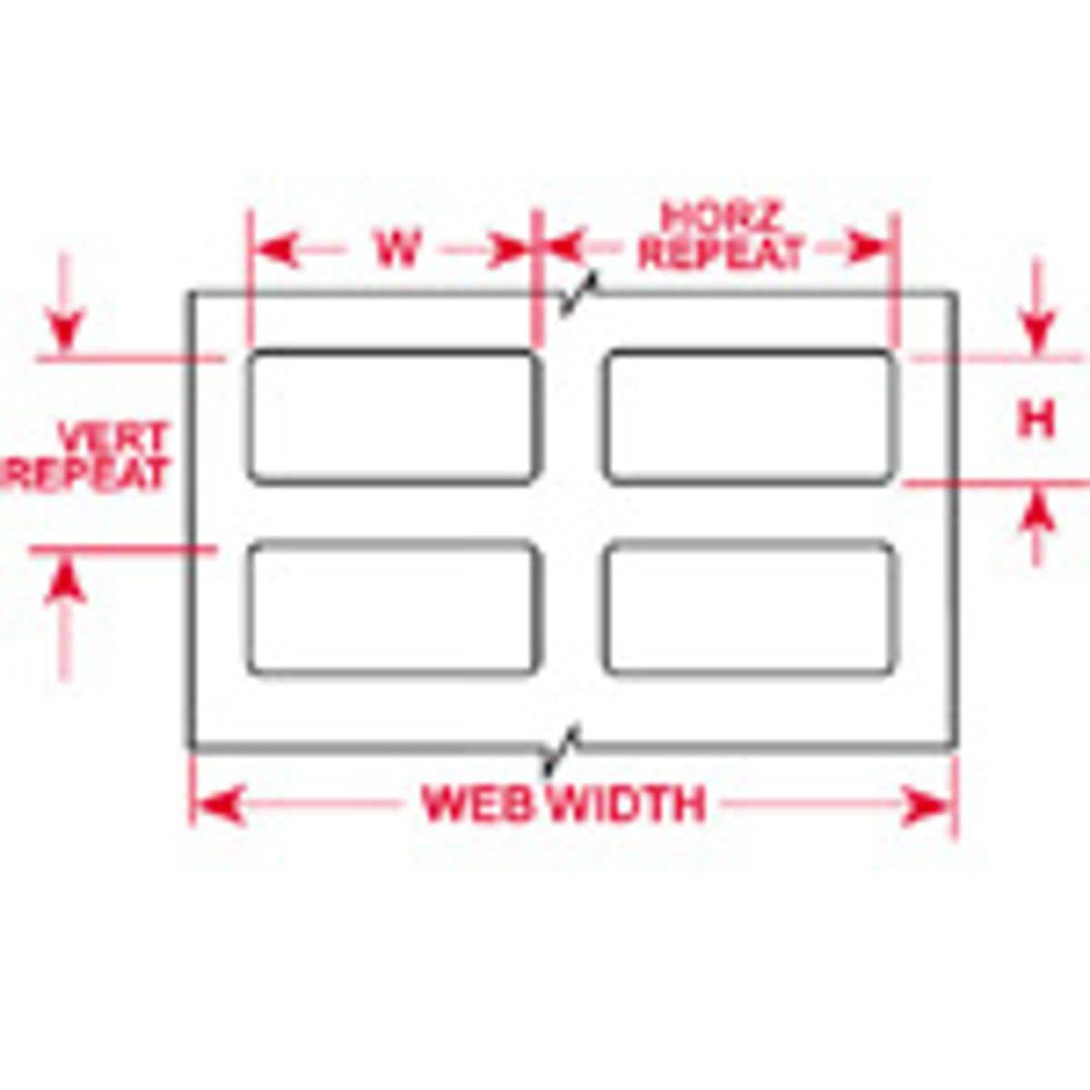 Brady, THT-140-488-1.5-SC, Polyester, Weiß, matt, 22.86 x 19.05 mm, permanent, 2-bahnig, für BBP11 (1500 E.)