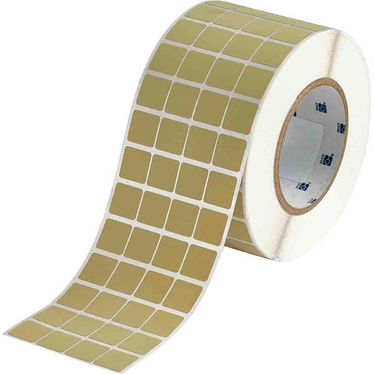 Brady, THT-50-724-10, Polyimid, Beige, 19.05 x 19.05 mm, permanent, 4-bahnig (10000 E.)