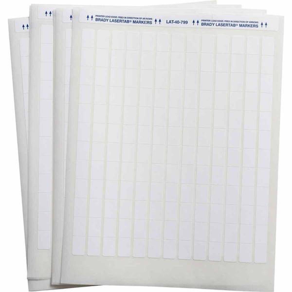 Brady, LAT-40-799-1, Nylongewebe, Weiß, 12.70 x 19.05 mm, permanent, US-Letter, 13-bahnig (1.092 E.)