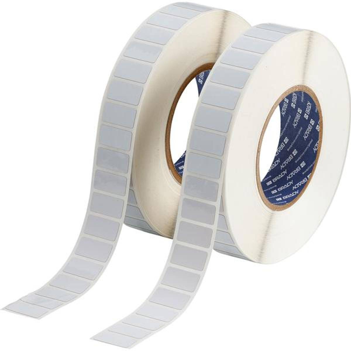 Brady, THT-59-729-10, Niedrigprofil-Polyimid, Weiß, matt, 25.40 x 12.07 mm, permanent (1 VE = 10000 E.)