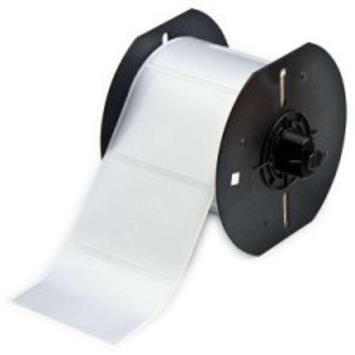 Brady, B33-7-486, metallisierter Polyester, Silber, matt, 69,85 x 31,75mm, extra stark haftend (1000 E.)