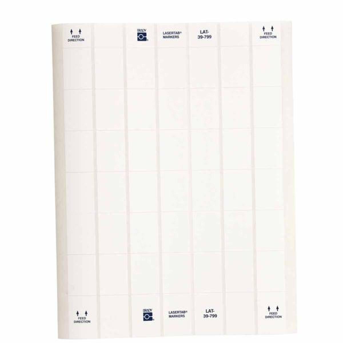 Brady, LAT-39-799-1, Nylongewebe, Weiß, 25.4 x 36.5 mm, permanent, US-Letter, 7-bahnig (1.008 E.)
