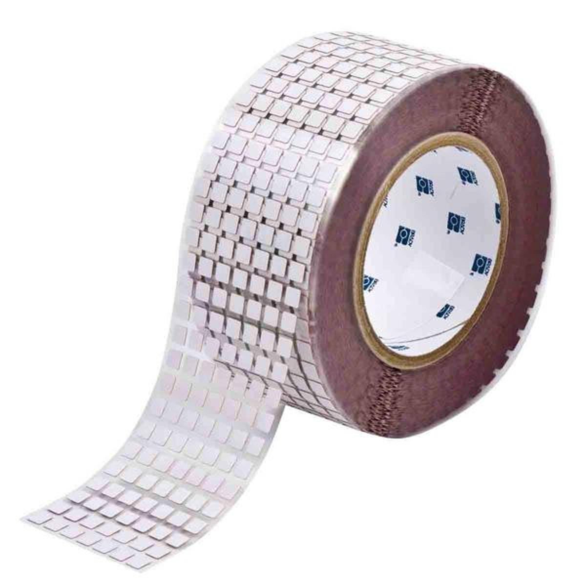 Brady, THT-70-350-20, Aqualert-Etiketten, Polyester-/Papierlaminat mit Wasserkontaktanzeige, Weiß, 6.35 x 6.35 mm, permanent, 7-bahnig, mit Wasserkon