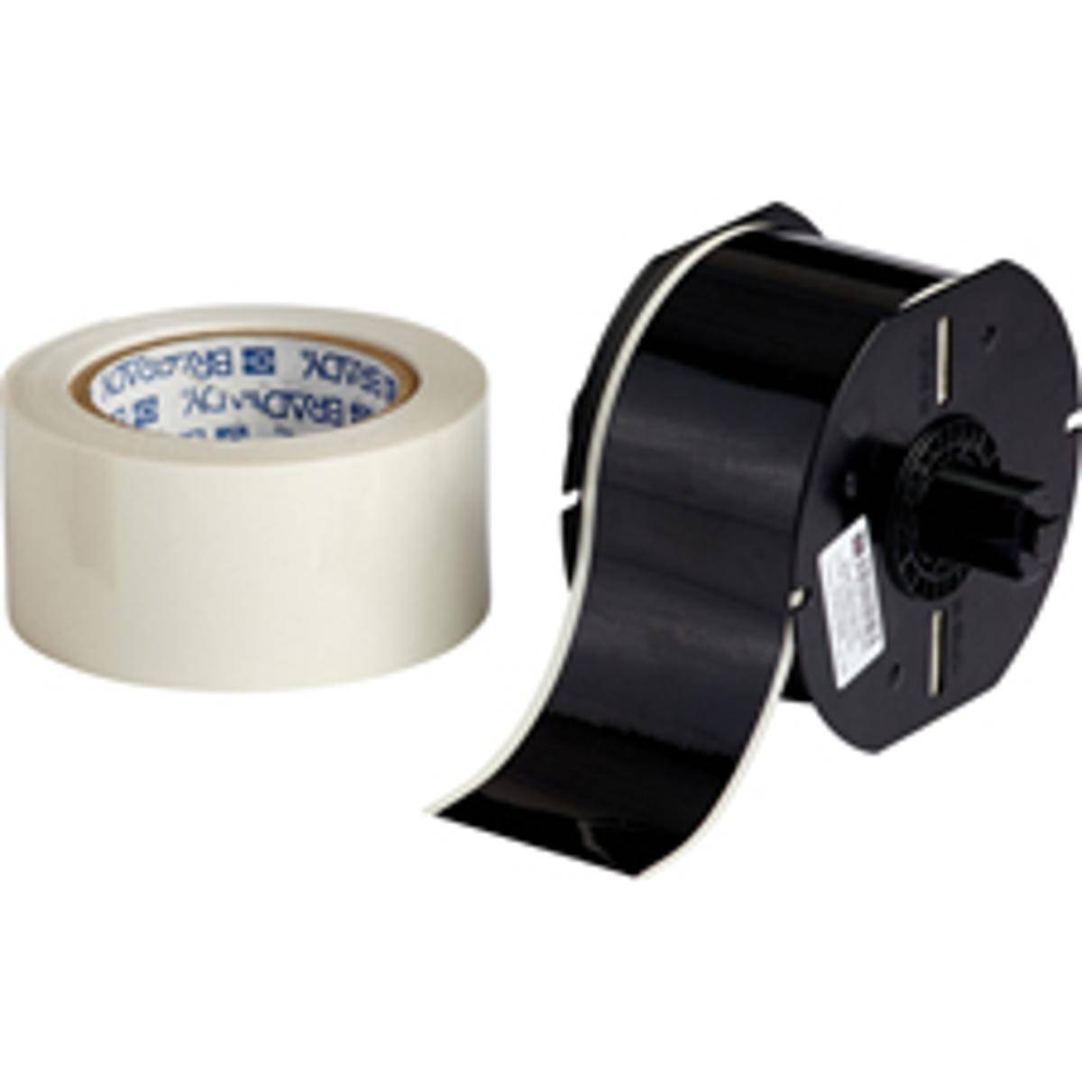 Brady, B30C-2250-483BK-KT, Toughstripe Bodenmarkierung mit Schutzlaminat, Polyester, Schwarz, glänzend, 57.00 mm x 30.40 m, extra stark haftend, Endl