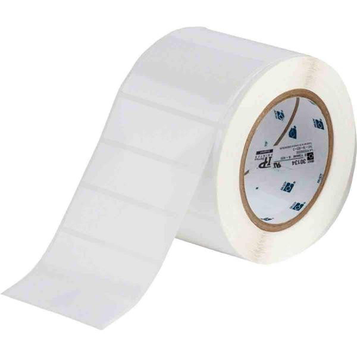 Brady, THT-18-423-3, Polyester, Weiß, 76.20 x 25.40 mm, permanent (3000 E.)