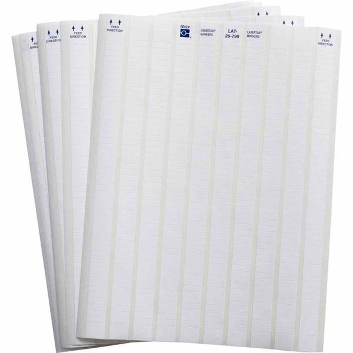 Brady, LAT-29-799-10, Nylongewebe, Weiß, 16.51 x 5.08 mm, permanent, US-Letter, 10-bahnig (10.080 E.)