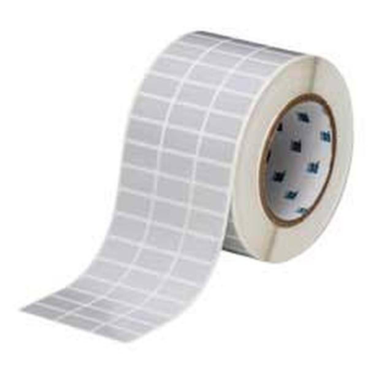 Brady, THT-5-413-10, Polyester, Silber, 25.40 x 12.70 mm, permanent, 3-reihig (10000 E.)