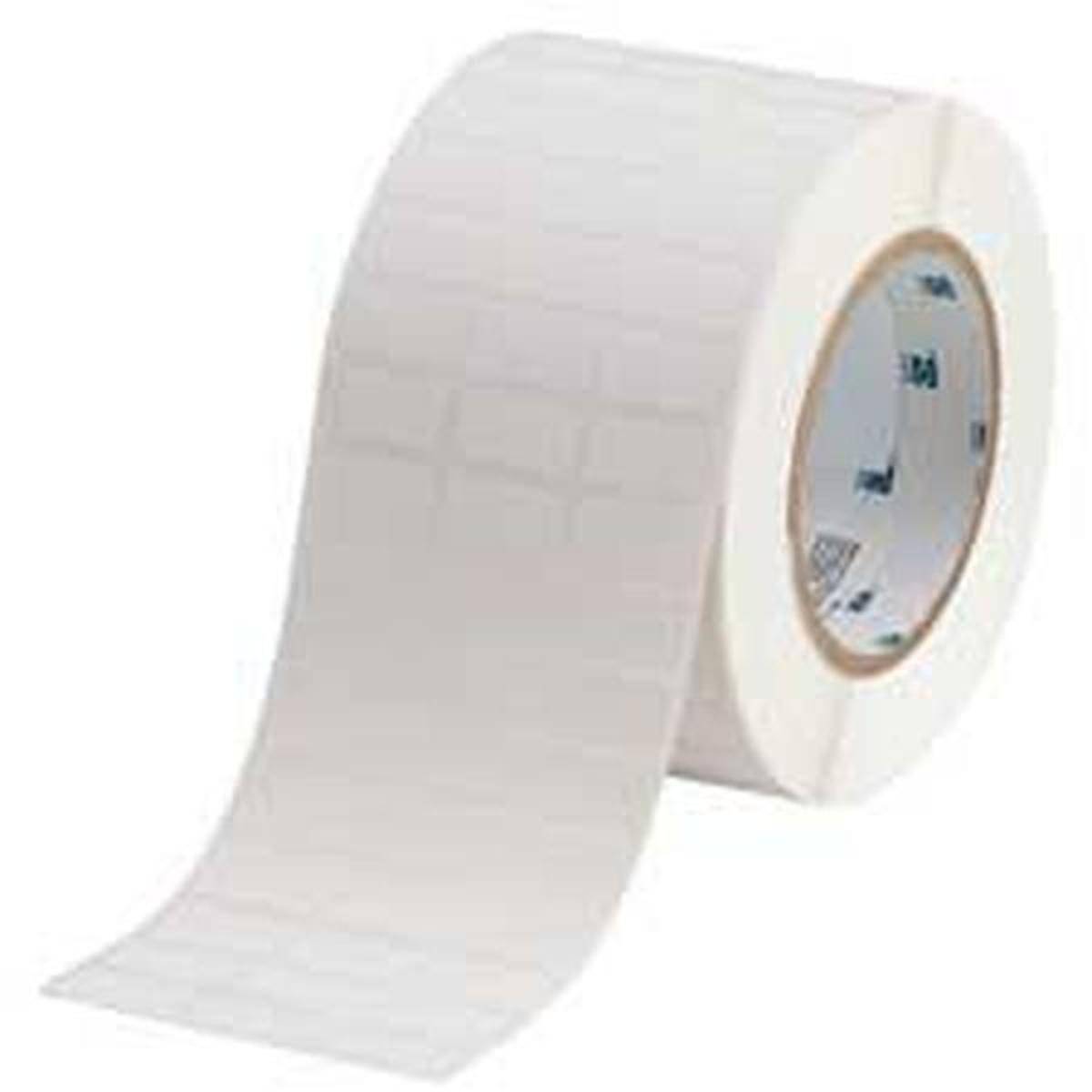 Brady, THT-5-472-10, Polyimid, Weiß, matt, 25.40 x 12.70 mm, permanent, 3-bahnig (10000 E.)