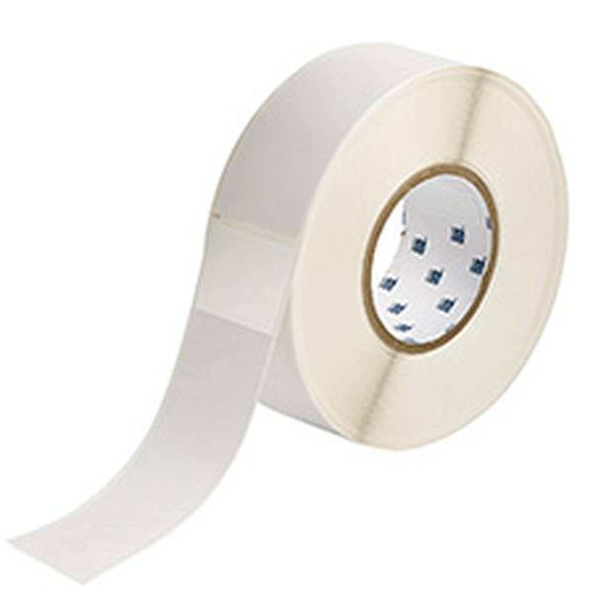 Brady, THT-83-427-0.5, selbstlaminierendes Vinyl, Weiß/Transparent, 50.80 x 38.10(177.80) mm, permanent, für Kabeldurchmesser  von 22.35 - 44.45 mm